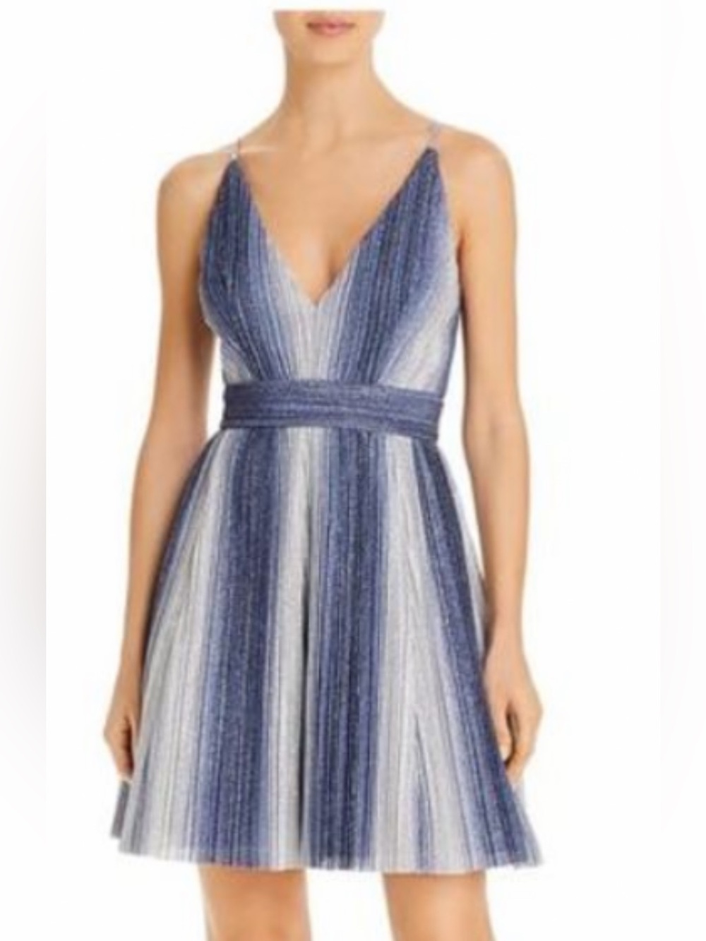 NWT Aqua Formal Lined Spaghetti Strap Mini Dress